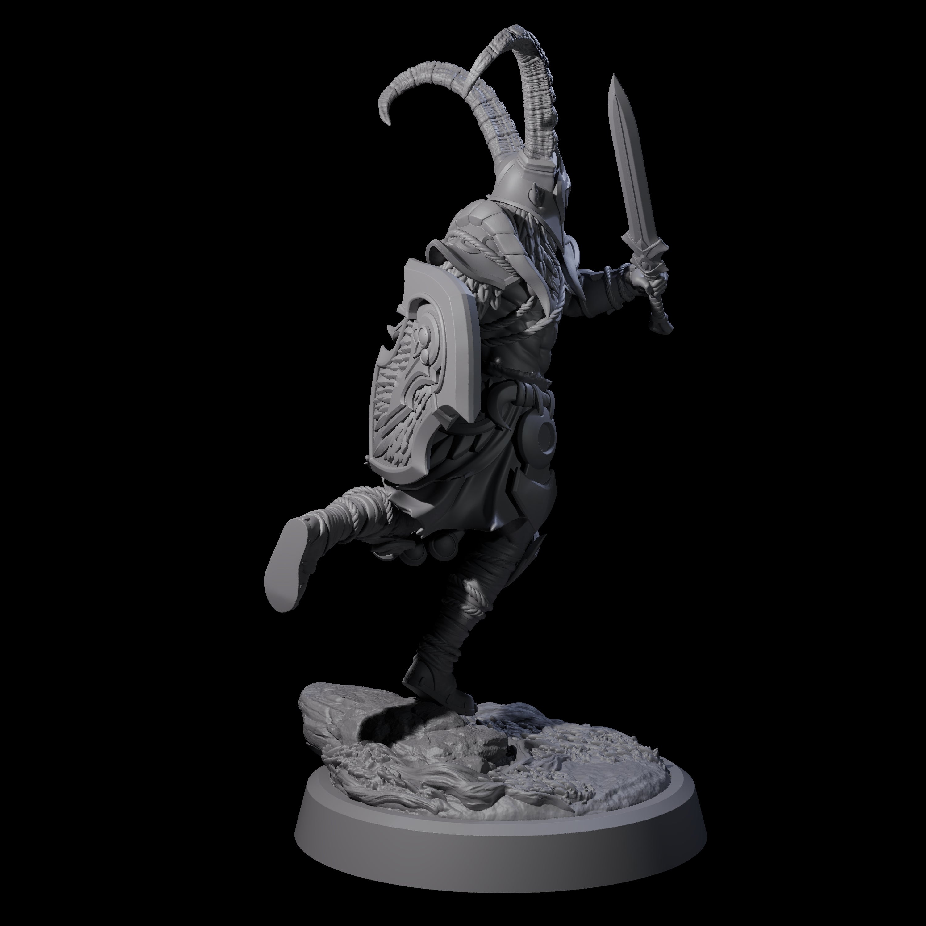 Woodland Armoured Elf Fighter A Miniature for Dungeons and Dragons, Pathfinder or other TTRPGs