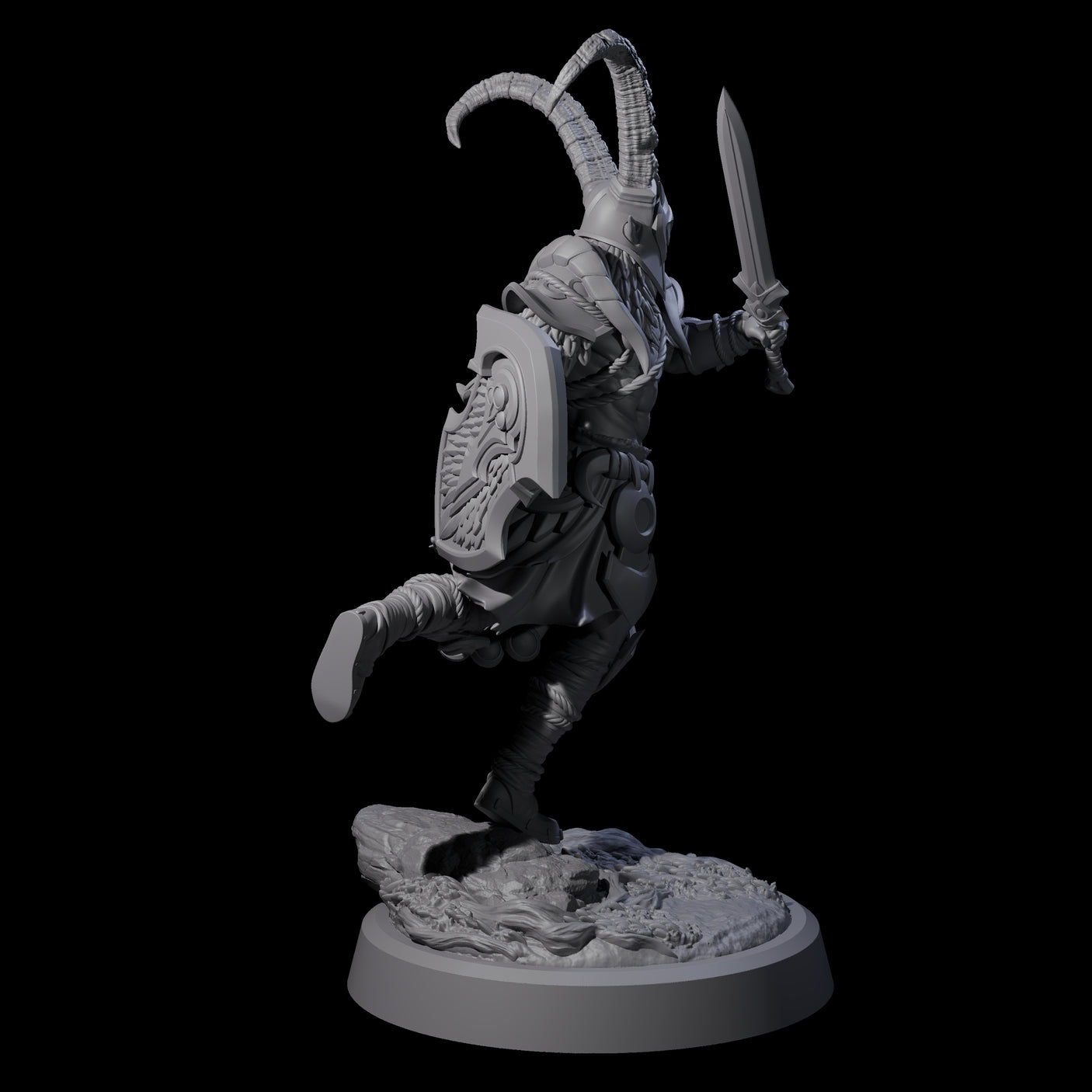 Woodland Armoured Elf Fighter A Miniature for Dungeons and Dragons, Pathfinder or other TTRPGs