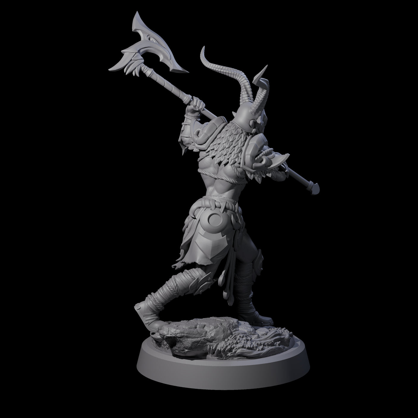 Woodland Armoured Elf Fighter B Miniature for Dungeons and Dragons, Pathfinder or other TTRPGs