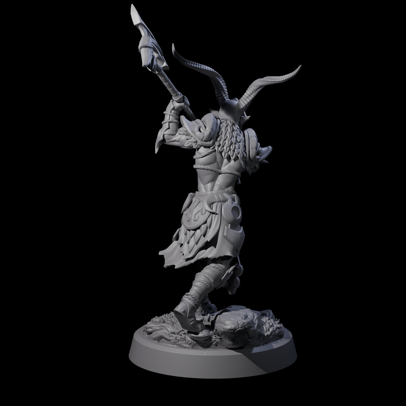 Woodland Armoured Elf Fighter B Miniature for Dungeons and Dragons, Pathfinder or other TTRPGs