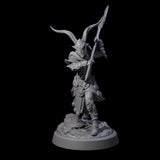 Woodland Armoured Elf Fighter B Miniature for Dungeons and Dragons, Pathfinder or other TTRPGs