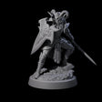 Woodland Armoured Elf Fighter D Miniature for Dungeons and Dragons, Pathfinder or other TTRPGs