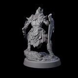 Woodland Armoured Elf Fighter D Miniature for Dungeons and Dragons, Pathfinder or other TTRPGs
