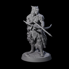 Woodland Hunt Master Miniature for Dungeons and Dragons, Pathfinder or other TTRPGs