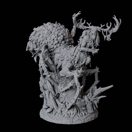 Woodland Yakfolk Drider Miniature for Dungeons and Dragons, Pathfinder or other TTRPGs