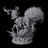 Woodland Yakfolk Drider Miniature for Dungeons and Dragons, Pathfinder or other TTRPGs