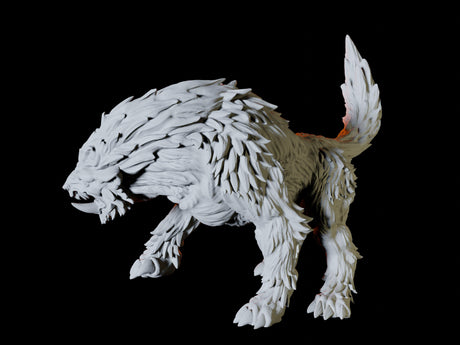Worg Miniature for Dungeons and Dragons, Pathfinder or other TTRPGs