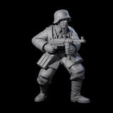 World War 2 Braced Human Sergeant Miniature for Dungeons and Dragons, Pathfinder or other TTRPGs
