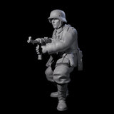 World War 2 Braced Human Sergeant Miniature for Dungeons and Dragons, Pathfinder or other TTRPGs