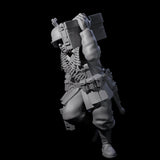 World War 2 Sprinting German Gunner Assistant B Miniature for Dungeons and Dragons, Pathfinder or other TTRPGs
