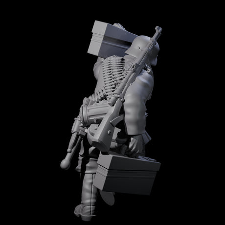 World War 2 Sprinting German Gunner Assistant B Miniature for Dungeons and Dragons, Pathfinder or other TTRPGs