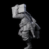 World War 2 Sprinting German Gunner Assistant B Miniature for Dungeons and Dragons, Pathfinder or other TTRPGs