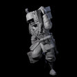 World War 2 Sprinting German Gunner Assistant B Miniature for Dungeons and Dragons, Pathfinder or other TTRPGs