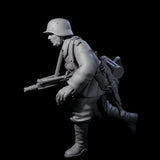 World War 2 Sprinting German Gunner Gunner Miniature for Dungeons and Dragons, Pathfinder or other TTRPGs