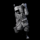 World War 2 Sprinting German Gunners Miniature for Dungeons and Dragons, Pathfinder or other TTRPGs