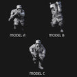 World War 2 Sprinting German Gunners Miniature for Dungeons and Dragons, Pathfinder or other TTRPGs