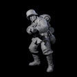 World War 2 Under Fire German Rifleman A Miniature for Dungeons and Dragons, Pathfinder or other TTRPGs
