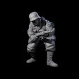 World War 2 Under Fire German Rifleman B Miniature for Dungeons and Dragons, Pathfinder or other TTRPGs