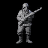 World War 2 Under Fire German Rifleman C Miniature for Dungeons and Dragons, Pathfinder or other TTRPGs