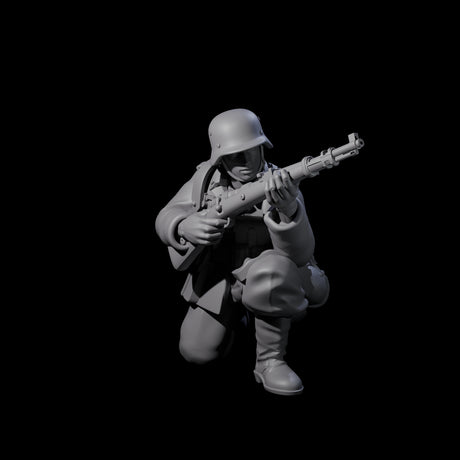 World War 2 Under Fire German Rifleman E Miniature for Dungeons and Dragons, Pathfinder or other TTRPGs
