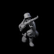 World War 2 Under Fire German Rifleman E Miniature for Dungeons and Dragons, Pathfinder or other TTRPGs