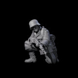 World War 2 Under Fire German Rifleman F Miniature for Dungeons and Dragons, Pathfinder or other TTRPGs