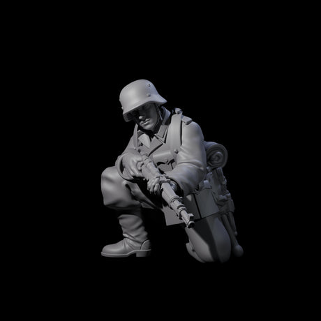 World War 2 Under Fire German Rifleman F Miniature for Dungeons and Dragons, Pathfinder or other TTRPGs
