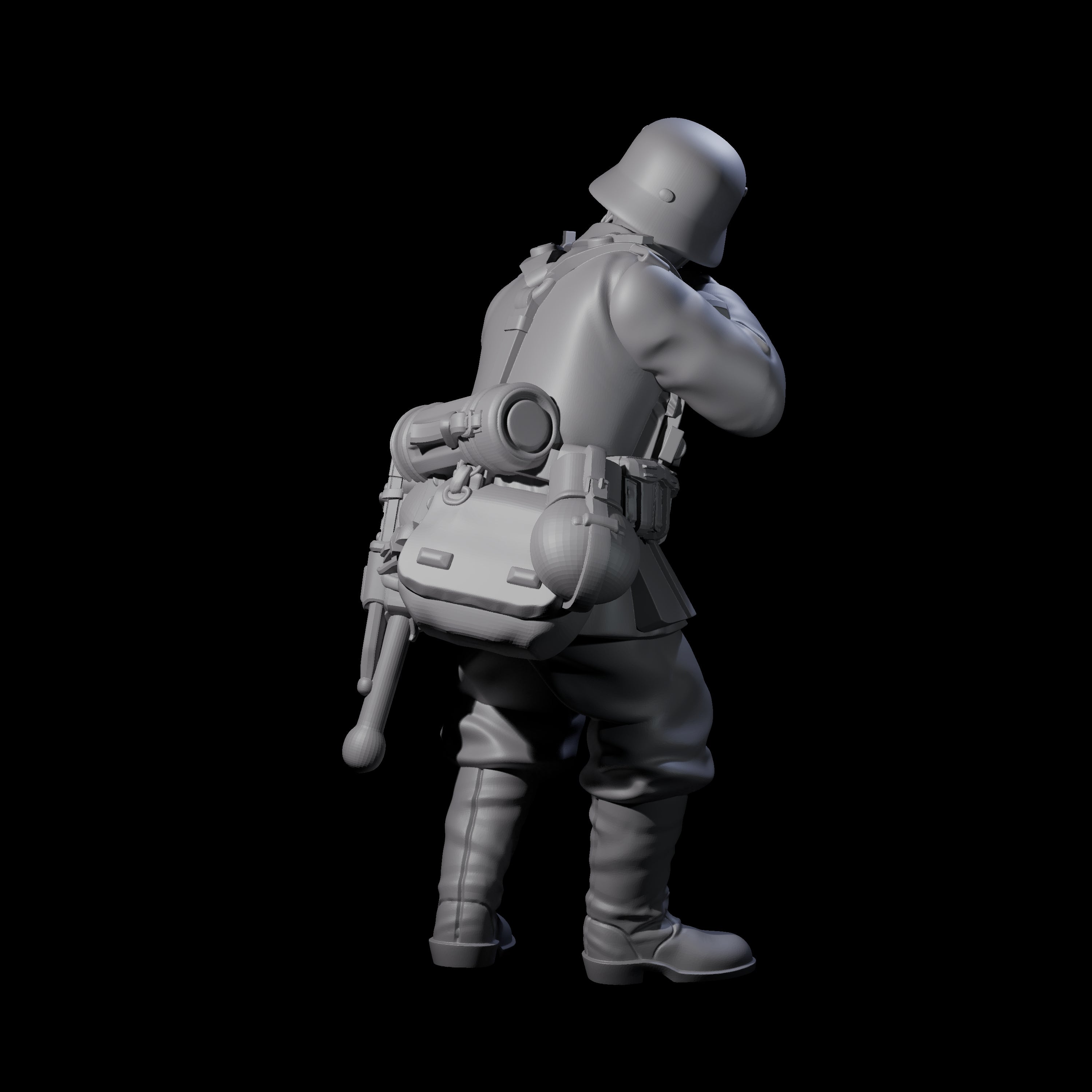 World War 2 Under Fire German Rifleman G Miniature for Dungeons and Dragons, Pathfinder or other TTRPGs