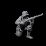 World War 2 Under Fire German Riflemen Miniature for Dungeons and Dragons, Pathfinder or other TTRPGs