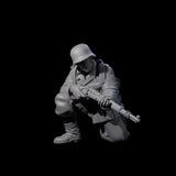 World War 2 Under Fire German Riflemen Miniature for Dungeons and Dragons, Pathfinder or other TTRPGs