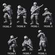 World War 2 Under Fire German Riflemen Miniature for Dungeons and Dragons, Pathfinder or other TTRPGs