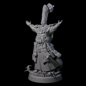 Worshipping Masked Clergy A Miniature for Dungeons and Dragons, Pathfinder or other TTRPGs