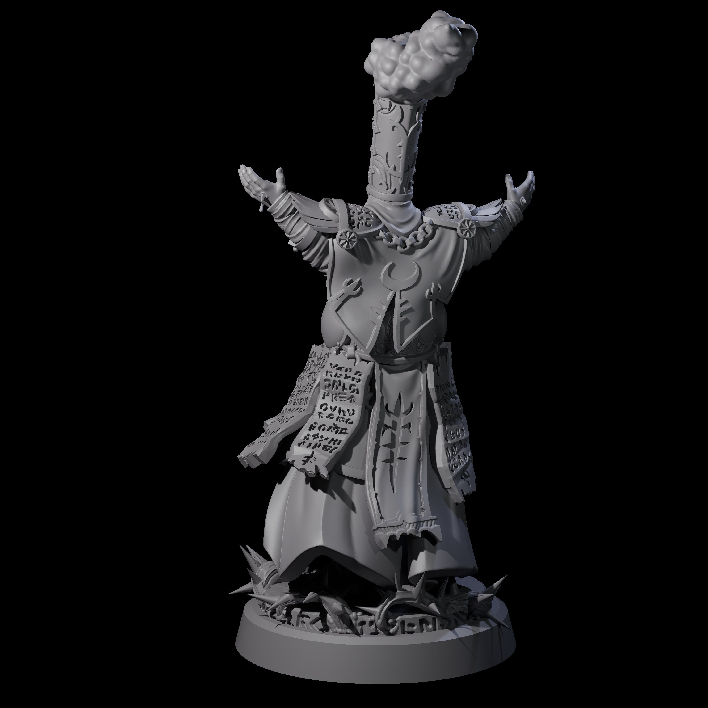 Worshipping Masked Clergy A Miniature for Dungeons and Dragons, Pathfinder or other TTRPGs