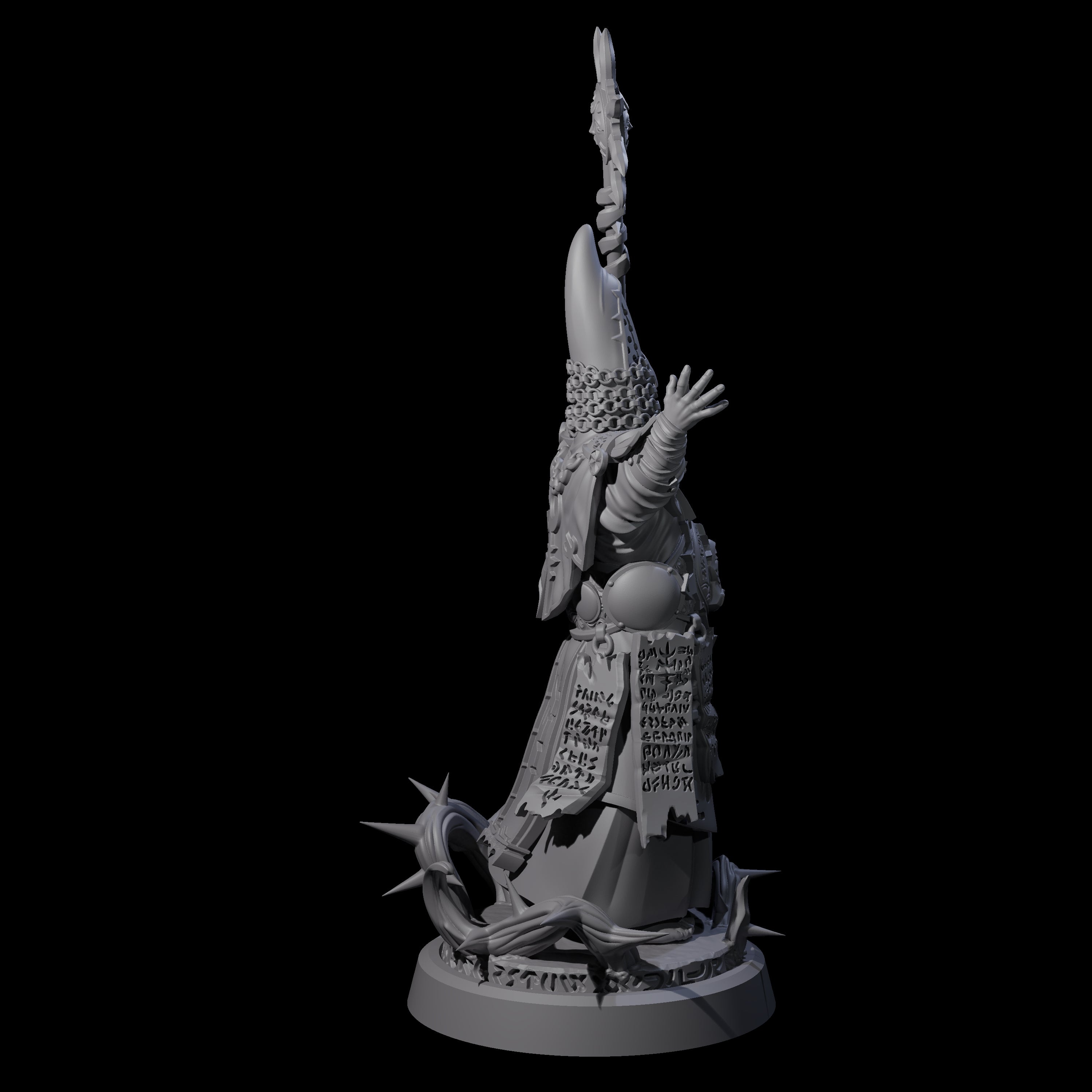 Worshipping Masked Clergy B Miniature for Dungeons and Dragons, Pathfinder or other TTRPGs