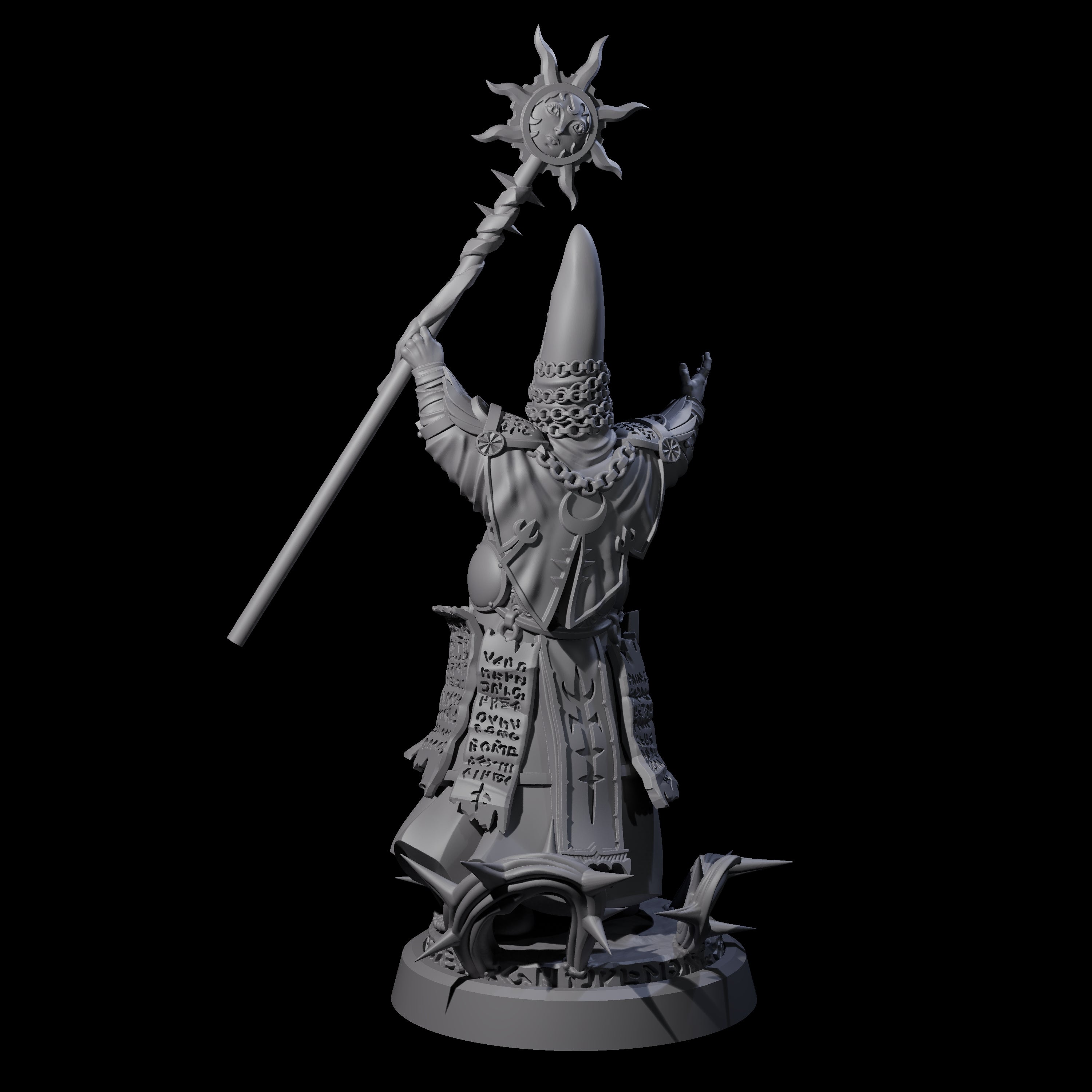 Worshipping Masked Clergy B Miniature for Dungeons and Dragons, Pathfinder or other TTRPGs