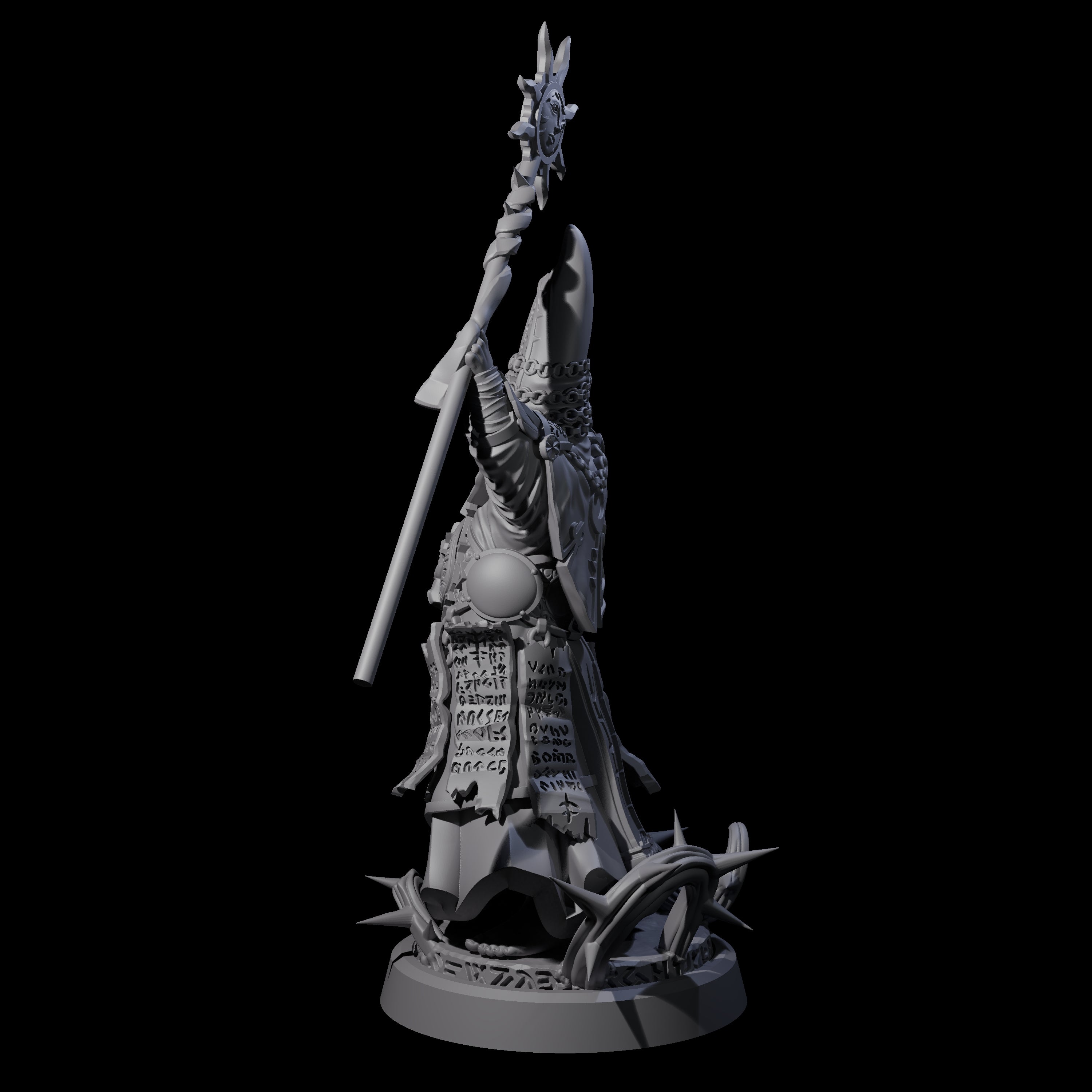 Worshipping Masked Clergy B Miniature for Dungeons and Dragons, Pathfinder or other TTRPGs