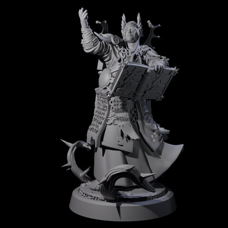 Worshipping Masked Clergy C Miniature for Dungeons and Dragons, Pathfinder or other TTRPGs