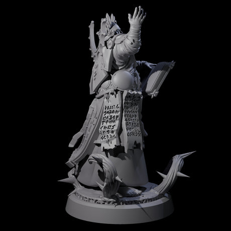 Worshipping Masked Clergy C Miniature for Dungeons and Dragons, Pathfinder or other TTRPGs