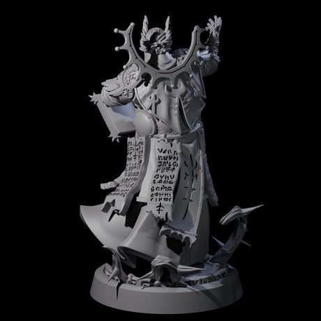 Worshipping Masked Clergy C Miniature for Dungeons and Dragons, Pathfinder or other TTRPGs