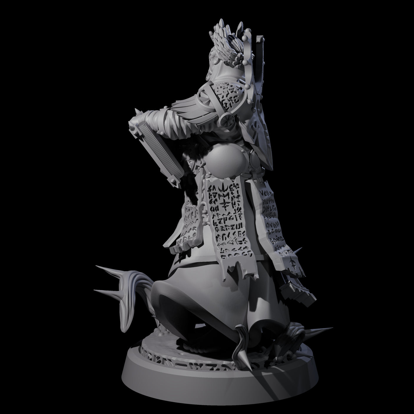Worshipping Masked Clergy C Miniature for Dungeons and Dragons, Pathfinder or other TTRPGs