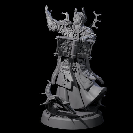Worshipping Masked Clergy C Miniature for Dungeons and Dragons, Pathfinder or other TTRPGs