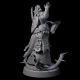 Worshipping Masked Clergy C Miniature for Dungeons and Dragons, Pathfinder or other TTRPGs