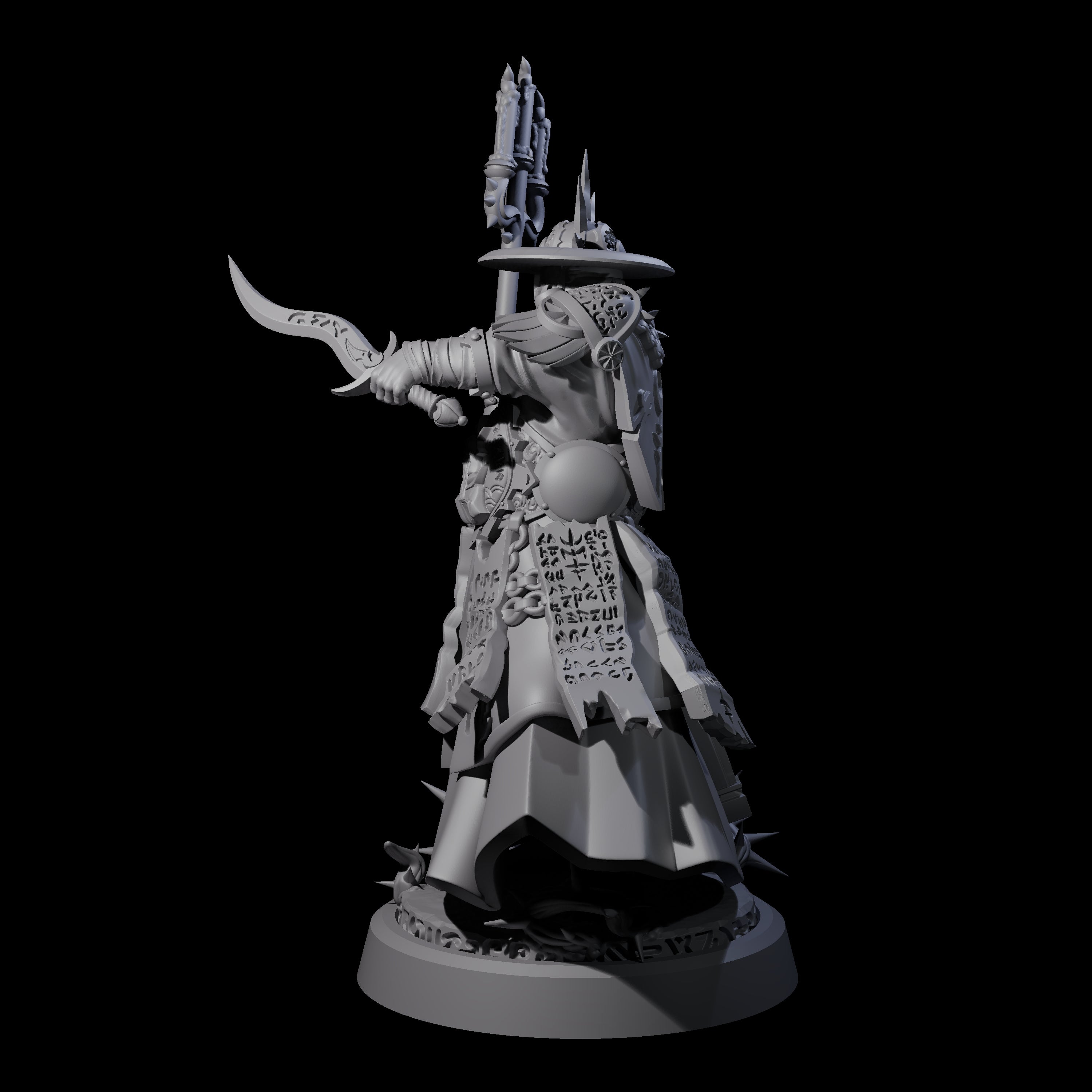 Worshipping Masked Clergy D Miniature for Dungeons and Dragons, Pathfinder or other TTRPGs