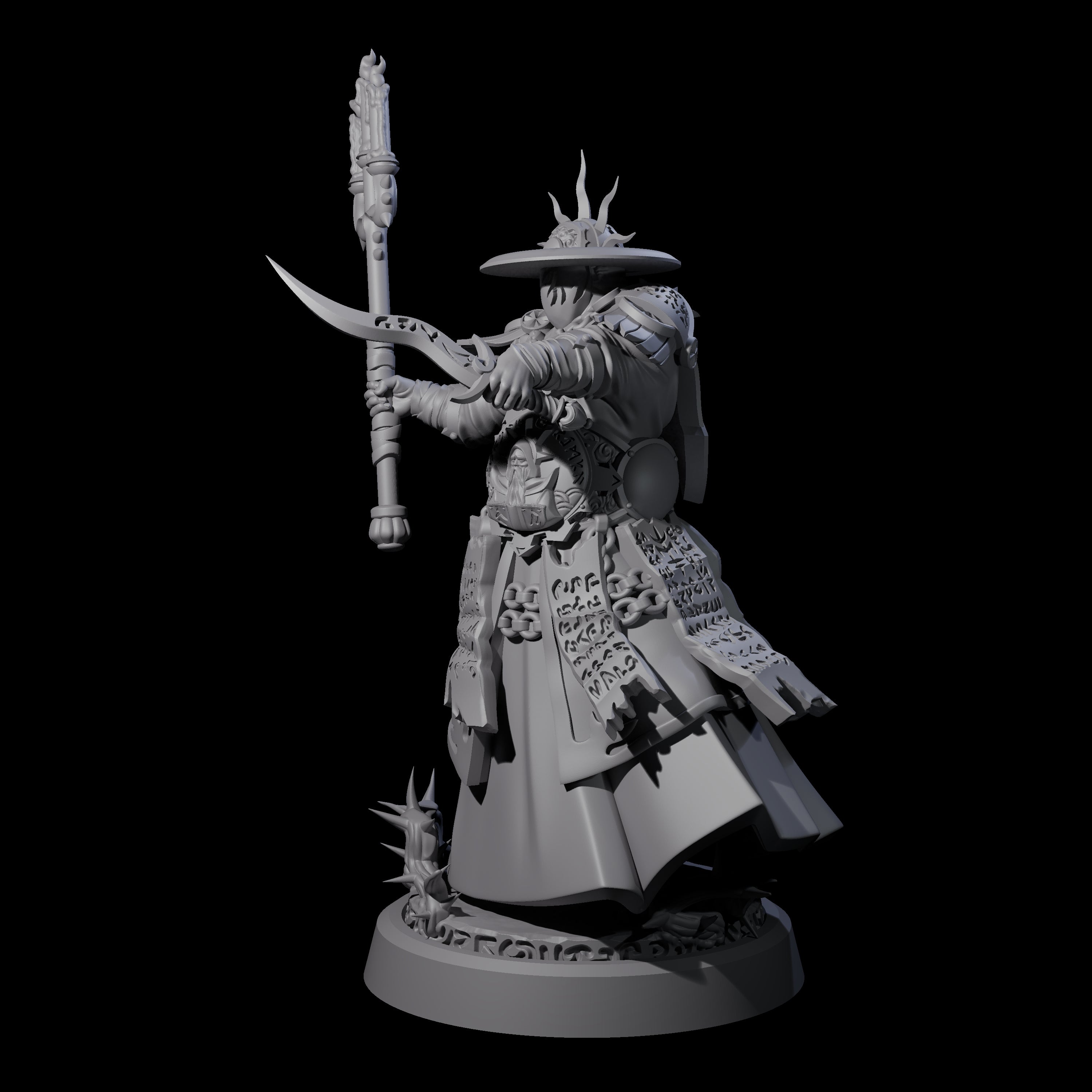 Worshipping Masked Clergy D Miniature for Dungeons and Dragons, Pathfinder or other TTRPGs