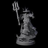 Worshipping Masked Clergy D Miniature for Dungeons and Dragons, Pathfinder or other TTRPGs