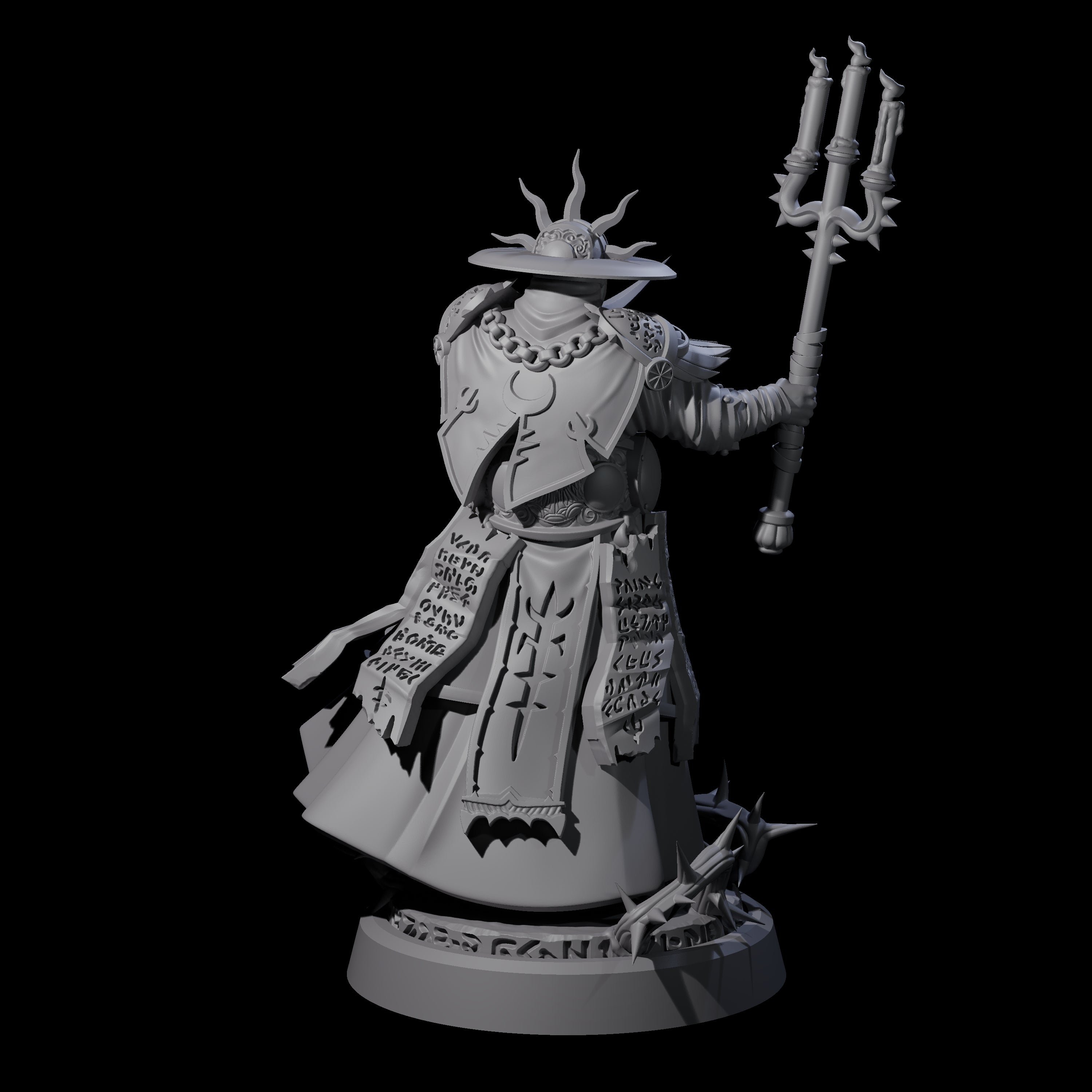 Worshipping Masked Clergy D Miniature for Dungeons and Dragons, Pathfinder or other TTRPGs