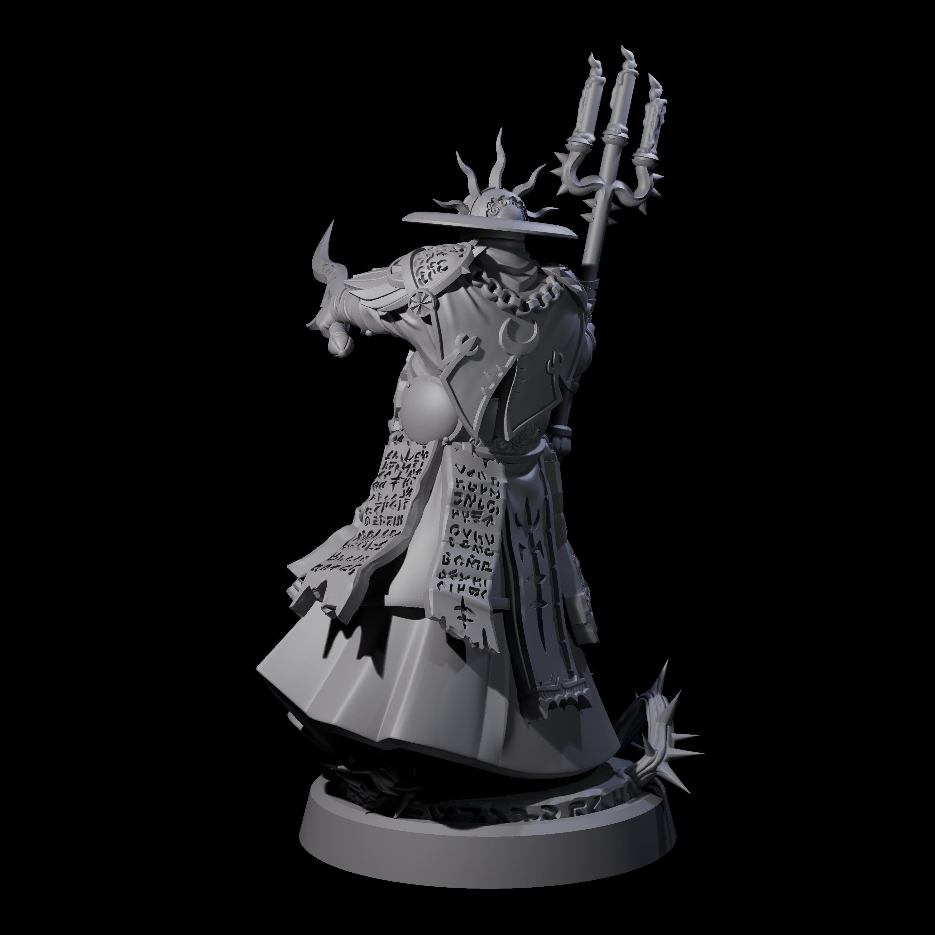 Worshipping Masked Clergy D Miniature for Dungeons and Dragons, Pathfinder or other TTRPGs