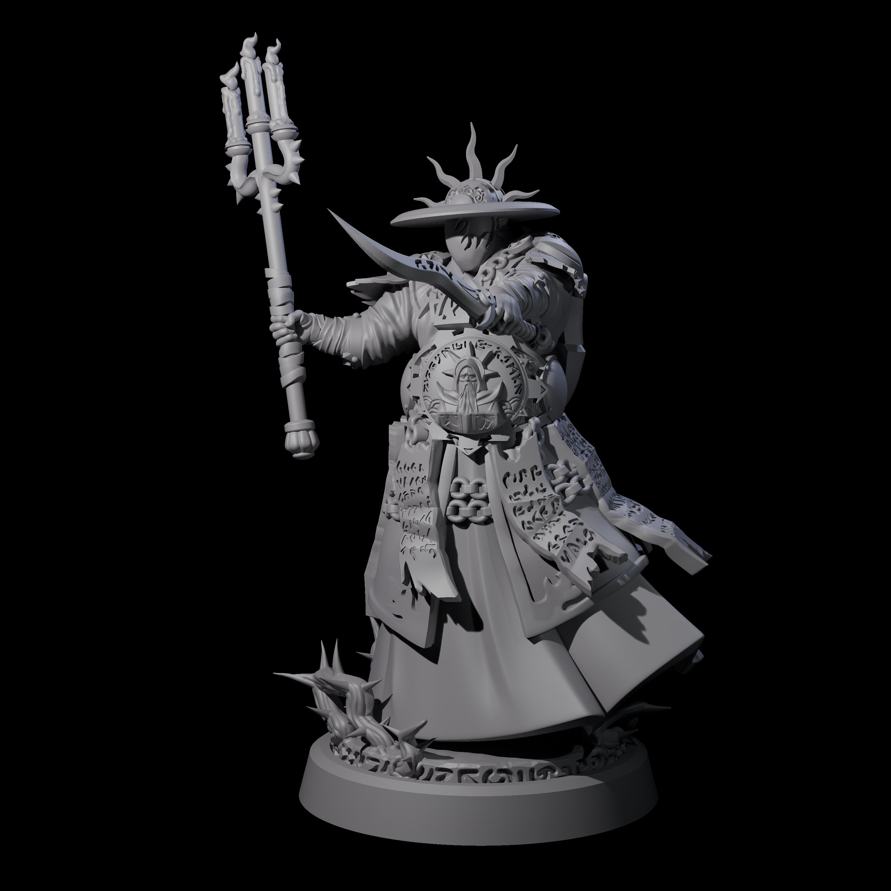 Worshipping Masked Clergy D