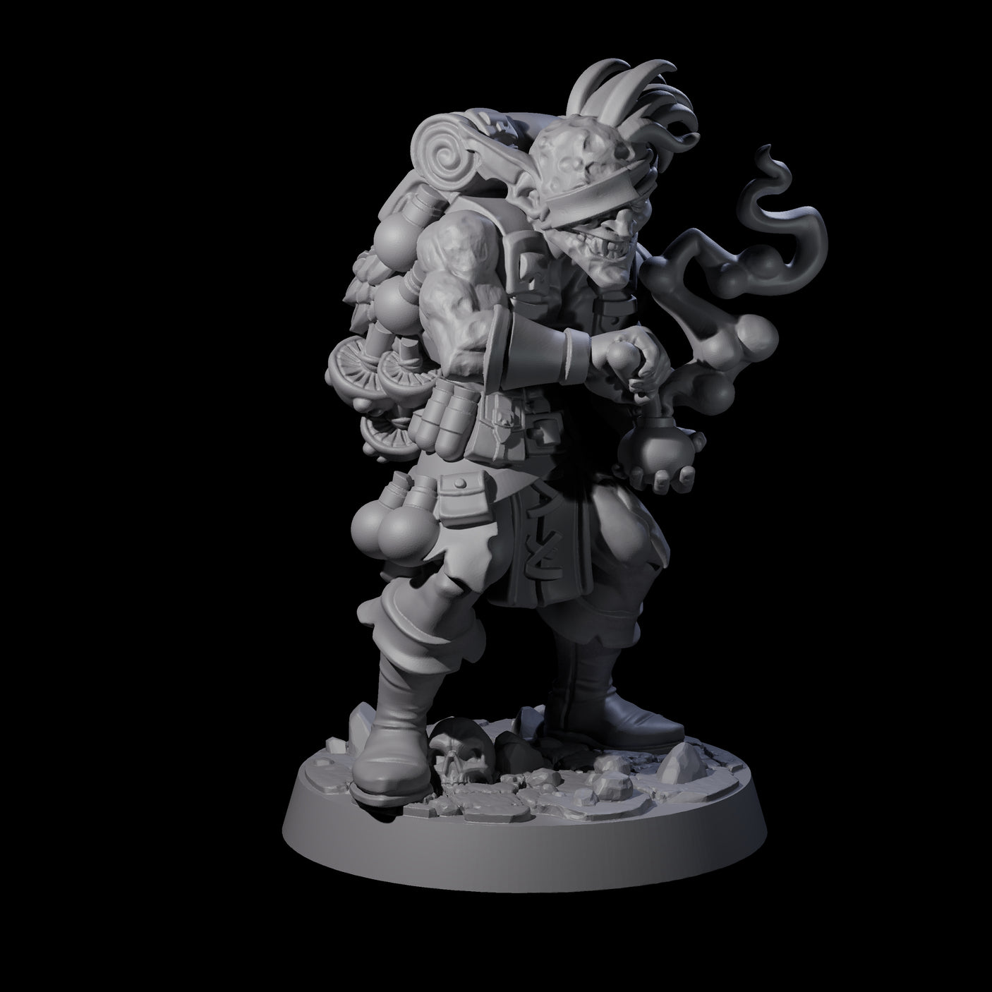 Wounded Goblin Alchemist Miniature for Dungeons and Dragons, Pathfinder or other TTRPGs