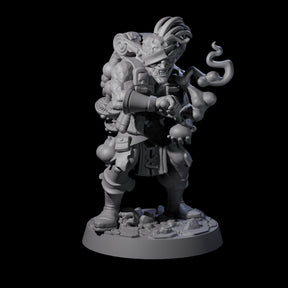 Wounded Goblin Alchemist Miniature for Dungeons and Dragons, Pathfinder or other TTRPGs